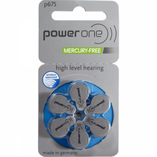 Батарейки PowerOne 675 (6 батареек)