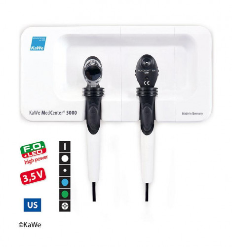 MedCenter® 5000 набор F.O. LED / E25 из отоскопа и офтальмоскопа